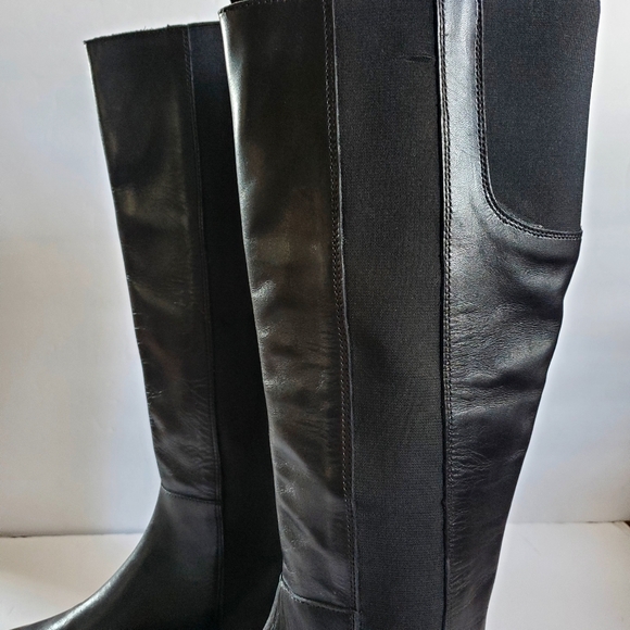 Franco Boschi Womens Knee High Boots Black Leather Women's Boots Size 38/7 - Picture 9 of 10